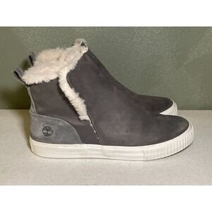 Timberland Women's Skyla Bay Gray Suede Slip On Booties - Sz 8